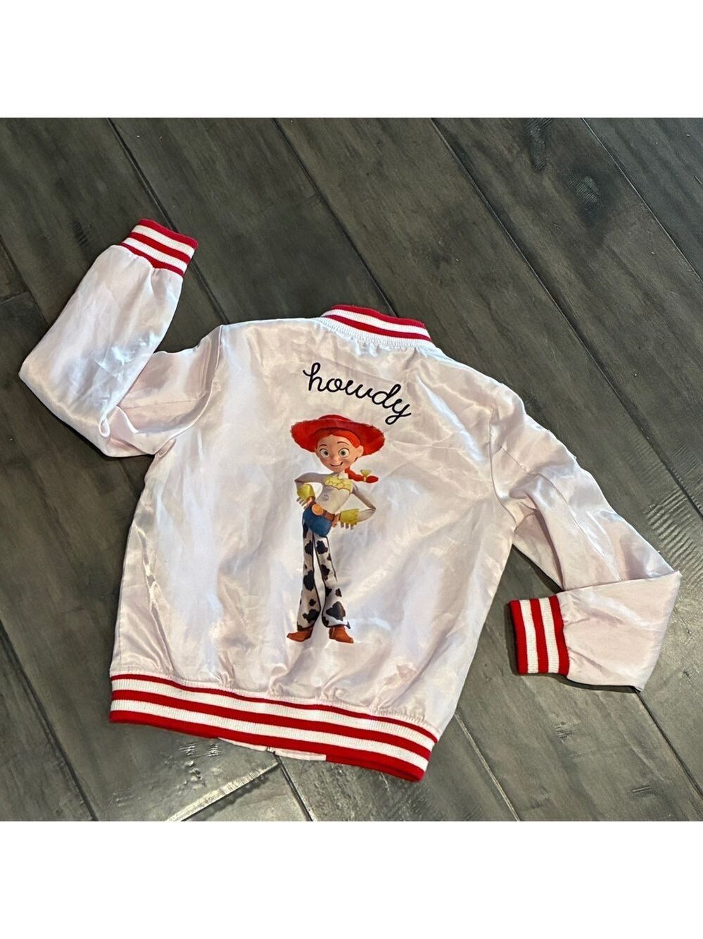 Disney Pixar x Forever 21 Toy Story Jessie Satin Bomber Jacket - Size 9/10